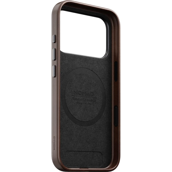 Nomad Traditional Leather (Horween) MagSafe kožený kryt iPhone 18 Pro Rustic Brown - Puzdra - Obrázok 0d6b541386444b79a0b2c9c8182f35b2