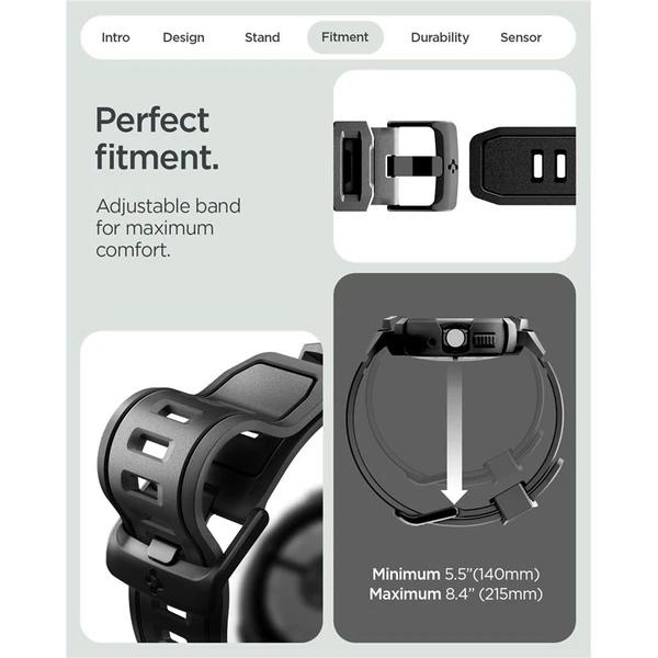 Spigen Rugged Armor kryt Google Pixel Watch 4 41mm matne čierny - Puzdra - Obrázok 0d6e71b8d4d0401798e41dc3bba64e8c