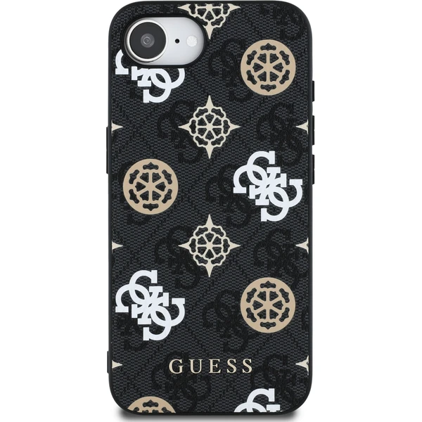 Guess PU 4G Peony MagSafe kryt iPhone 17e/16e čierny - Puzdra - Obrázok 0d756850fa1c4378bd6de16671ba71c9