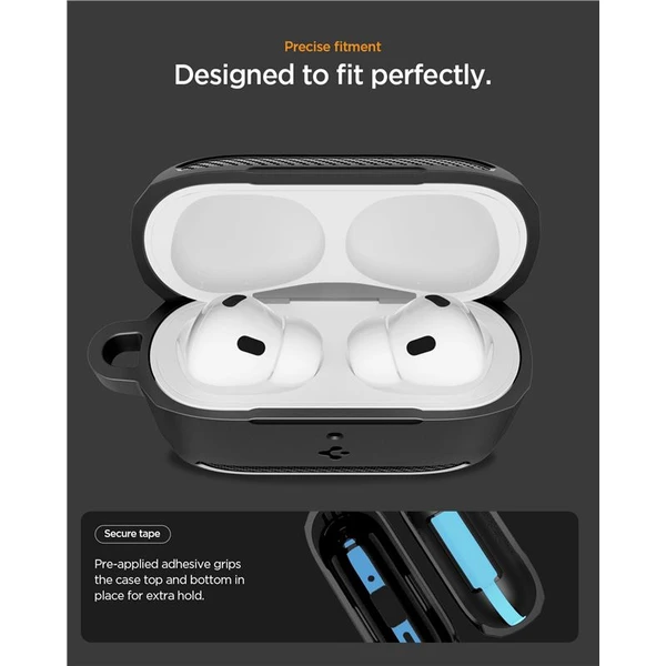Spigen Rugged Armor puzdro AirPods Pro 3 matte black - Puzdra - Obrázok 0d7c9f5508004bd1aa8c95b0f14cf080