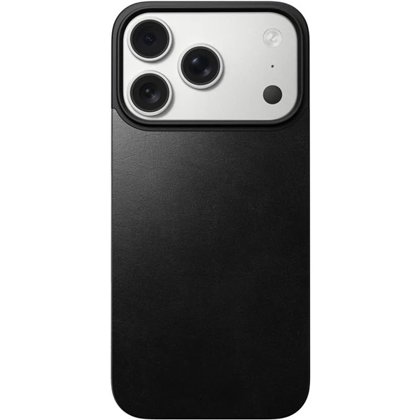 Nomad Magnetic Leather Back (Horween) Magsafe kožený kryt iPhone 17 Pro Black - Puzdra - Obrázok 0d80564342ee4ccc9cf68cd87cc1323f