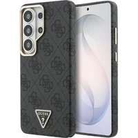 Guess PU Leather 4G Strass Trojuholníkové logo zlatý rám magnetický kryt Samsung Galaxy S26 Ultra si - Puzdra
