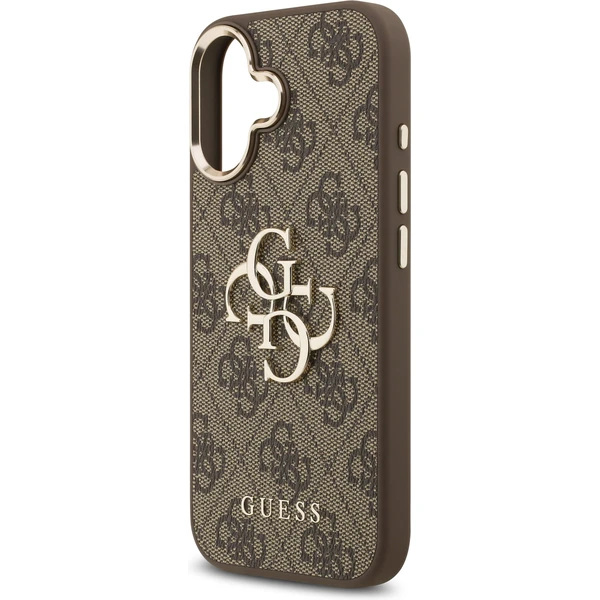 Guess PU Leather 4G Metal Logo Gold Frame MagSafe kryt iPhone 17 hnedý - Puzdra - Obrázok 0db15515b7fc41b6b07de2713d084878