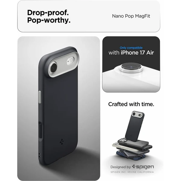 Spigen Nano Pop MagSafe kryt iPhone Air black sezam - Puzdra - Obrázok 0dbaeed0f2d243d8bd472c136b2114e7