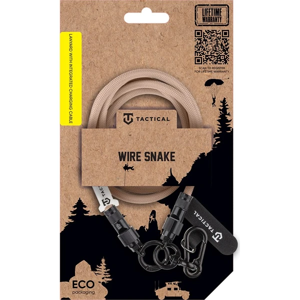 Taktický popruh Tactical Wire Snake s nabíjacím káblom USB-C 1,2m Moucha Moose - Popruhy a crossbody - Obrázok 0dca0a04aa314d7ca80a53b2b3e6bd0d