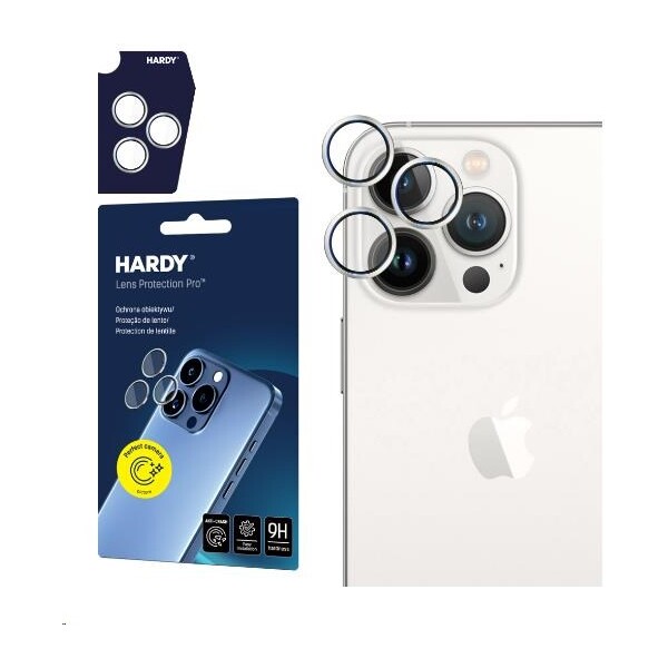 3mk Hardy Lens Protection Pre sklá na fotoaparát Apple iPhone 14 Pro/14 Pro Max strieborná