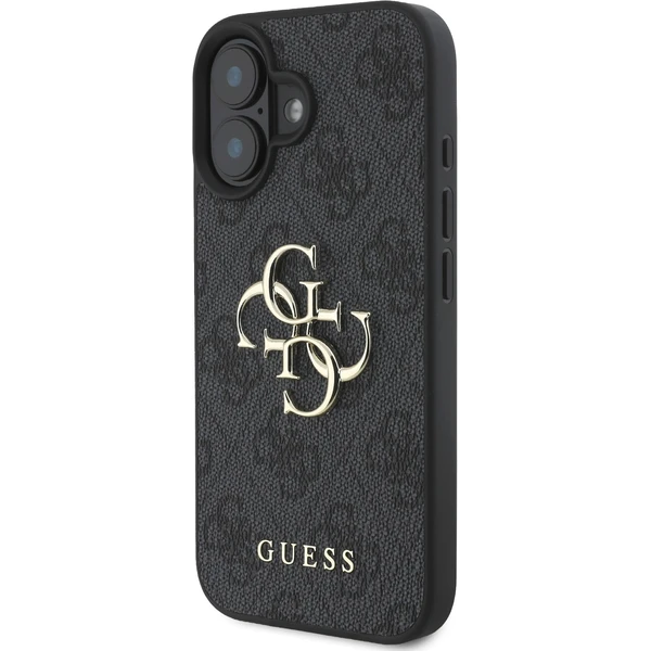 Guess PU 4G Metal Logo kryt pre iPhone 16 sivý - Puzdra - Obrázok 0de3e822ac1e45a2bef7a439cbc2e253