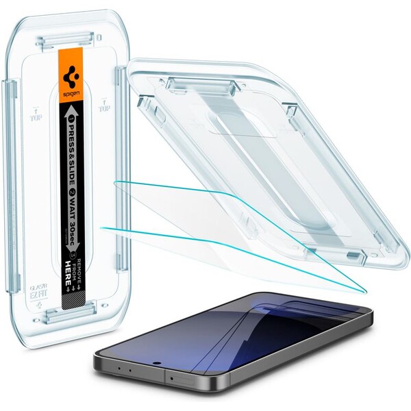 E-shop Spigen Glass tR EZ Fit tvrdené sklo Samsung Galaxy S24 FE/A56 5G číre (2-pack)