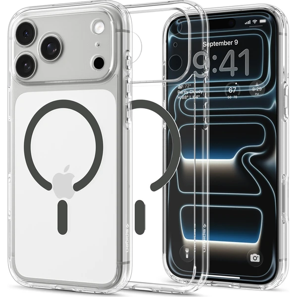 Spigen Ultra Hybrid MagSafe kryt iPhone 18 Pro Max/17 Pro Max transparentná grafitová - Puzdra - Obrázok 0e12259127744248943efbcb28214eb4