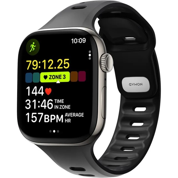 Nomad Tempo Band FKM remienok Apple Watch 45mm/46mm čierny - Remienky - Hlavný obrázok