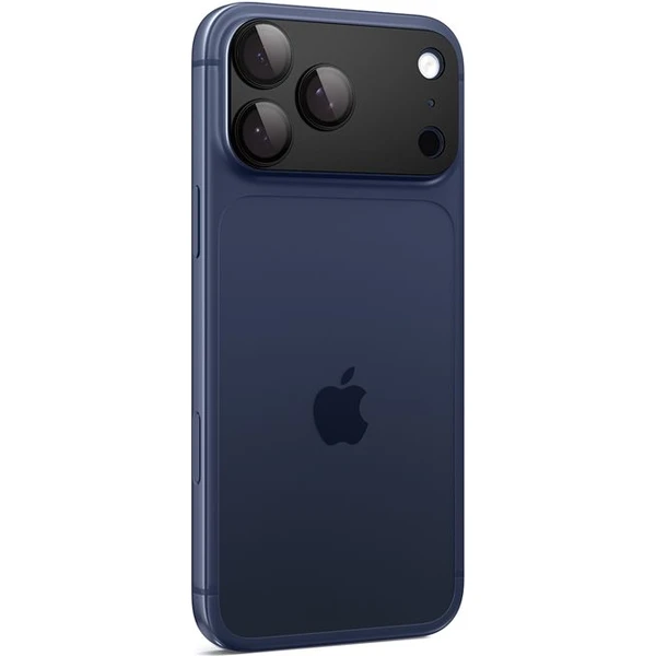 Spigen Glass TR EZ Fit Optik Pro XL sklo na fotoaparát iPhone 17 Pro Max čierne - Ochranné fólie a sklo - Obrázok 0e1f5ac529db48fda4045b5a406263c2