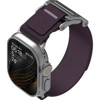 Aulumu A11 Mag Buckle Slim remienok Apple Watch 49/46/45/44/42mm strieborná pracka/~Might Purple~/re - Remienky