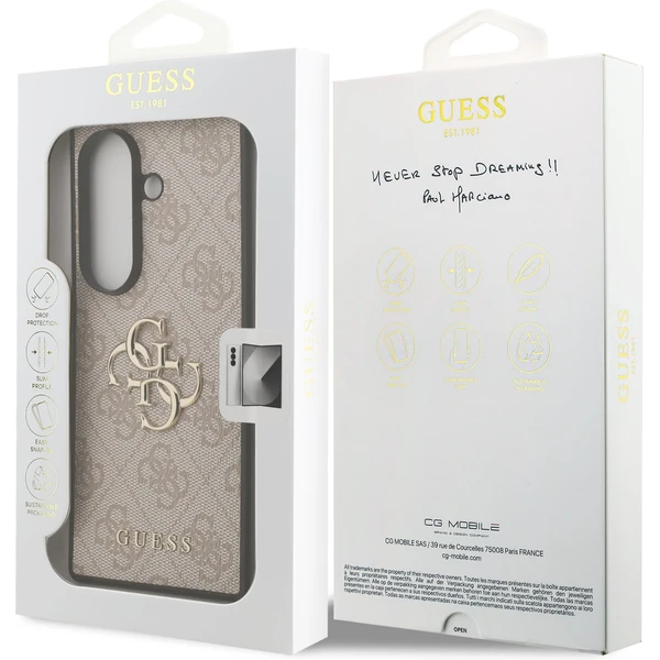 Guess PU 4G Metal Logo kryt Samsung Galaxy Z Fold 7 ružový - Puzdra - Obrázok 0e2fa19422ef483694e976a4d815422b