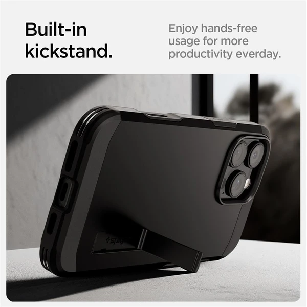 Spigen Tough Armor T MagSafe kryt iPhone 16 Pre čierny - Puzdra - Obrázok 0e5d24d2cbc249ffbc9f72ab8e7825c4