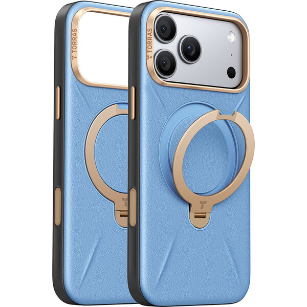 Torras Ostand Q3 VegSkin, modrá - iPhone 2026 Pro - Puzdra - Hlavný obrázok