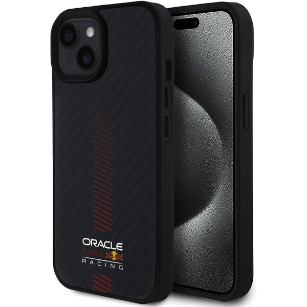 E-shop Oracle Red Bull Racing Carbon Powerbar MagSafe kryt iPhone 15 čierny
