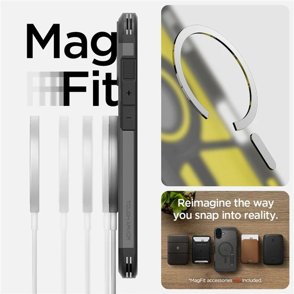 Spigen Tough Armor MagSafe kryt iPhone 16 frost black - Puzdra - Obrázok 0e8b14ef4f234461ab4f711aba959e51
