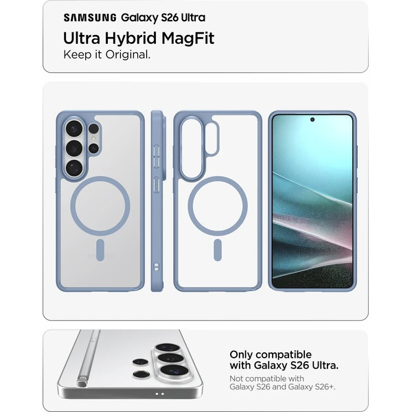 Spigen Ultra Hybrid MagSafe kryt Samsung Galaxy S26 Ultra modrý - Puzdra - Obrázok 0e8e3bc01ad845dab6088b16bf9f713e