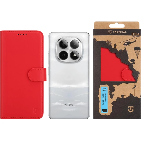 Tactical Field Notes puzdro Xiaomi Redmi Note 15 4G/5G červené - Puzdra - Obrázok 0eb552d2b38949848d18b410aab6e5ee
