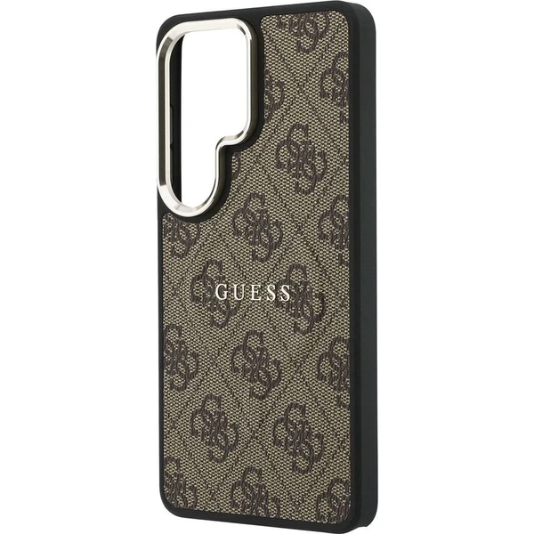 Guess PU Leather 4G Gold Frame Magnetický kryt Samsung Galaxy S26 Ultra hnedý - Puzdra - Obrázok 0ecb10f628b143ff919844d5c65ebf0d