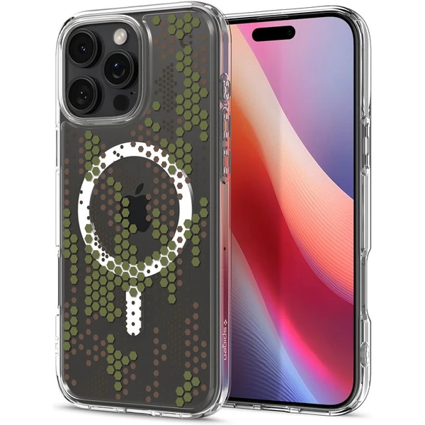 Spigen Ultra Hybrid MagSafe kryt iPhone 16 Pro digital camo - Puzdra - Hlavný obrázok