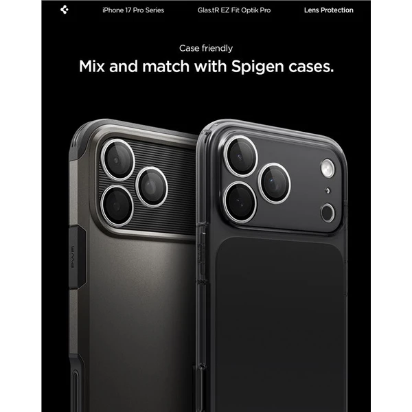 Spigen Glass TR EZ Fit Optik Pro skla iPhone 17-14 Pro/17-14 Pro Max silver (2 ks) - Ochranné fólie a sklo - Obrázok 0efe5ae5ef8949f0adbe21922ee58e93