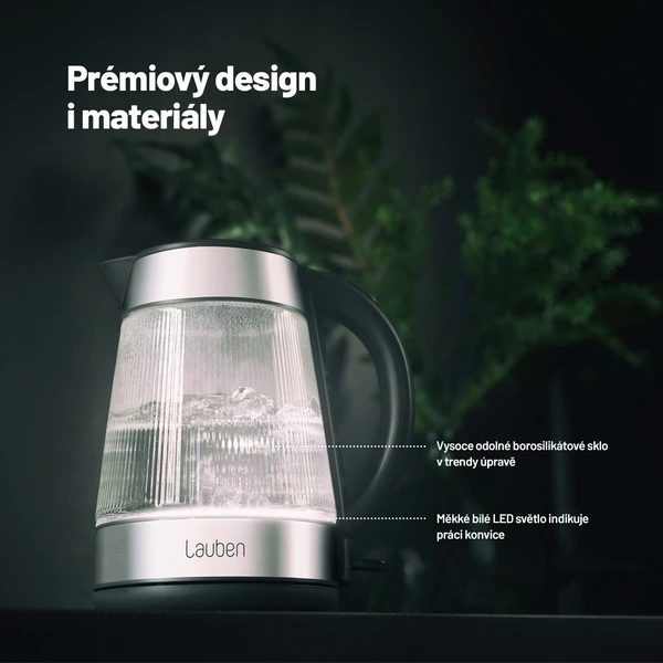 Lauben Glass Electric Kettle 17GG - Rychlovarné konvice - Obrázok 0f002f17c1db4e8fa3ea660c86e52311