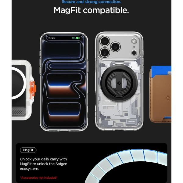 Spigen Ultra Hybrid MagSafe kryt iPhone 18 Pro/17 Pro zero one white - Puzdra - Obrázok 0f08b9cc7b1e4dce8e802534ded31f76