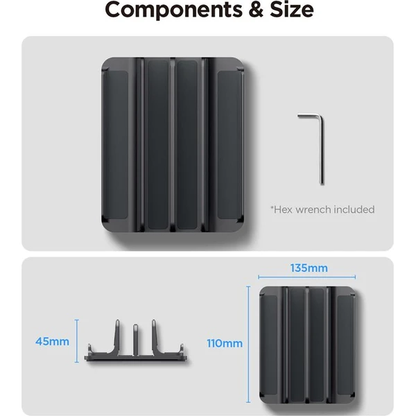 Spigen Vertical Laptop Stand (LD208S4) stojan na notebook/MacBook space gray - Stojany - Obrázok 0f105c218c294dd8a3a820fd824d24ac