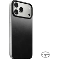 Nomad Magnetic Leather Back (Horween) Magsafe kožený kryt iPhone 17 Pro Max Black - Puzdra