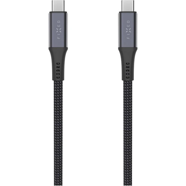 FIXED Multimediálny kábel USB-C napájací a dátový kábel 4K/60z, 20Gbps, 240W, 2m sivý - Káble a redukcie - Obrázok 0f688e49e17b42b6b8fe7bc757c2ad79