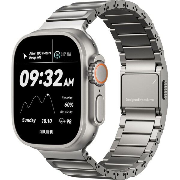 Aulumu C01 Hi-Per titánový náramok Apple Watch Ultra Titanium - Remienky - Hlavný obrázok