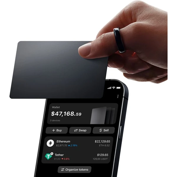 Tangem Wallet 3-karta sada krypto peňaženka Stealth (3 ks) - Krypto peňaženky - Obrázok 0f74fd4cf61941e6a9546e50a6311f64