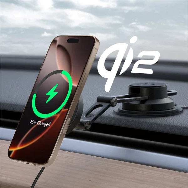 Spigen OneTap Pro 4 Dashboard/Windshield Qi2 MagSafe držiak na sklo/palubku s nabíjaním čierny - Držiaky - Obrázok 0f7e27b4c1a44ea7be05013201e0196a