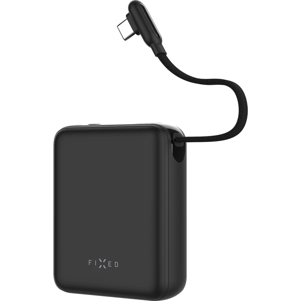 FIXED Zen 10 Loop powerbanka s LCD displejem, 30W, 10 000 mAh černá - Powerbanky - Hlavný obrázok