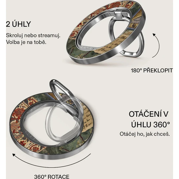 Burga Magnetic Ring držiak Oath strieborný - Držiaky - Obrázok 0f955a9507d747929c5be9c296d25acb