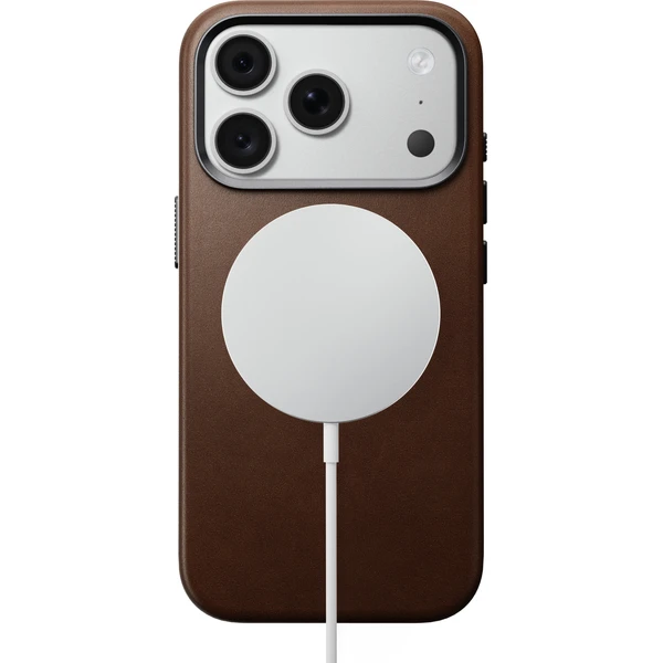 Nomad Traditional Leather MagSafe kožený kryt iPhone 17 Pro/18 Pro Brown - Puzdra - Obrázok 0f9709822c7643ecbc2fd5f44a2bebbd