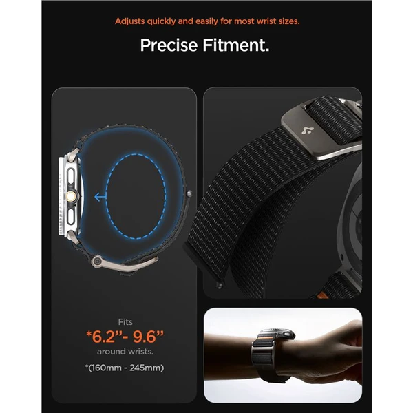 Spigen DuraPro Flex remienok Samsung Galaxy Watch8 (40/44/46mm) čierny - Remienky - Obrázok 0fa1722a73864e28801ef24d53a828c1