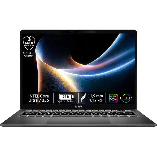 MSI Prestige 14 AI+ (D3MG-024CZ) sivý - 3 roky záruky On-Site - Notebooky - Hlavný obrázok