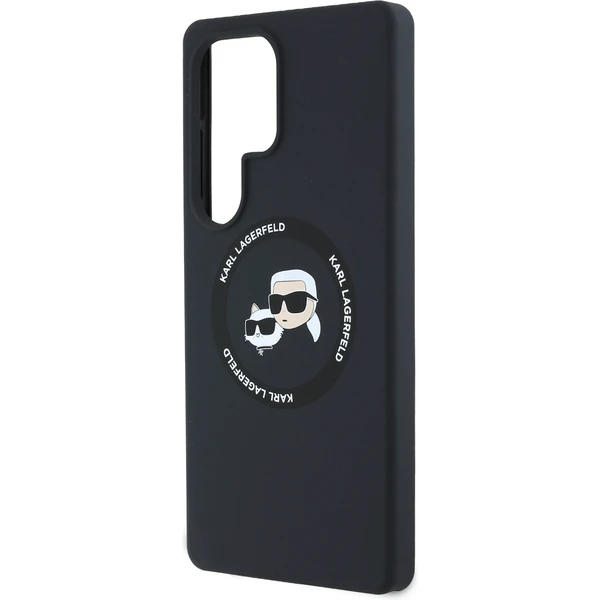 Karl Lagerfeld Liquid Silicone K&CH Heads MagSafe kryt Samsung Galaxy S25 Ultra čierny - Puzdra - Obrázok 0fdf3a3dafd54783b84ec91530001a3c