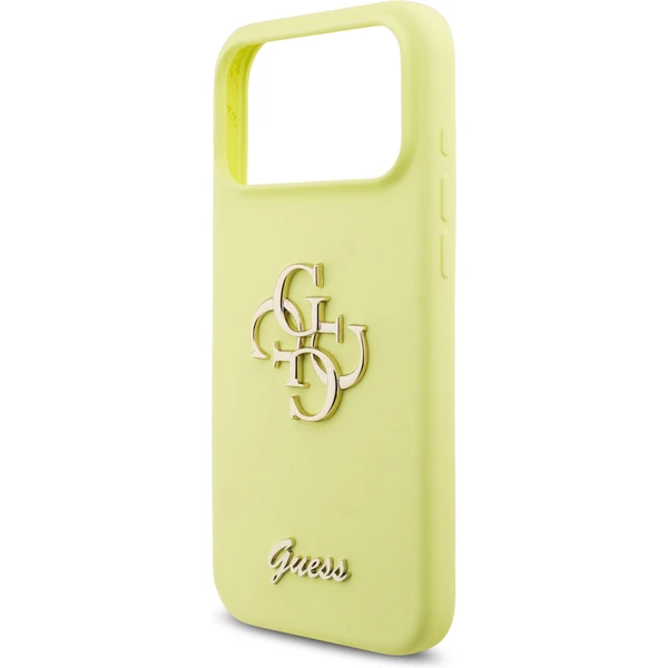 Guess Liquid Silicone 4G Metal Logo kryt iPhone 17 Pro Max žltý - Puzdra - Obrázok 0fef27d027dc47c9a91ed88a82c8ca6c