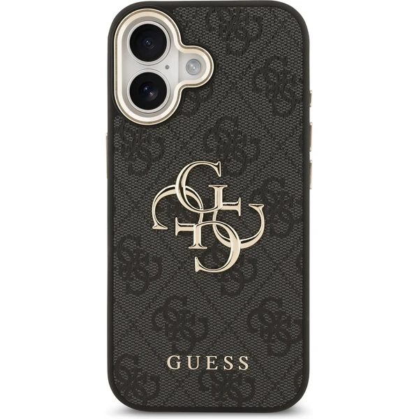 Guess PU Leather 4G Metal Logo Gold Frame MagSafe kryt iPhone 17 čierny - Puzdra - Obrázok 0ff37fef6d904bdbbeac39b108c30aec