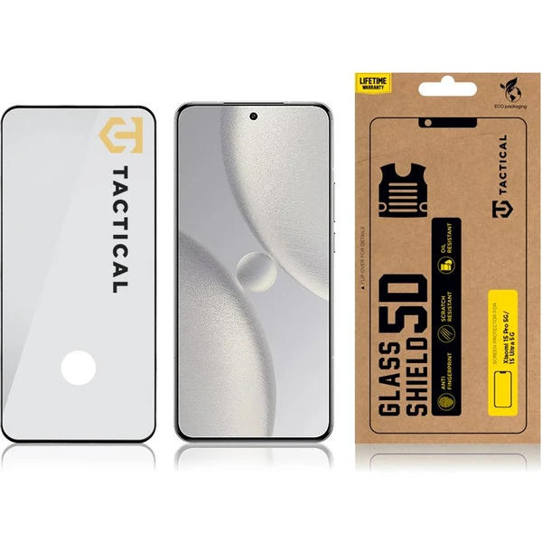 Tactical Glass Shield 5D sklo pre Xiaomi 15 Pro 5G/15 Ultra 5G čierne - Ochranné fólie a sklo - Obrázok 101a89f62aba457dbc8451c1213d20fa
