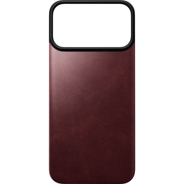 Nomad Magnetic Leather Back (Horween) MagSafe kožený kryt iPhone 17 Pro Max/18 Pro Max Burgundy - Puzdra - Obrázok 10221f7d0d564f00a9184dcc6024293a