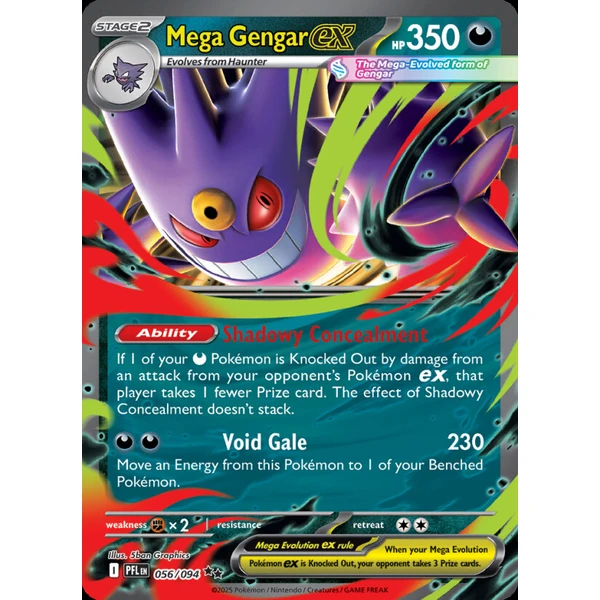 Mega Gengar ex (PFL 056) - Phantasmal Flames [Holo] - Kusové karty - Hlavný obrázok