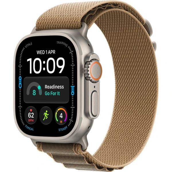 Apple Watch Ultra 4 49mm Přírodní titan s pouštním Alpským tahem S - Inteligentné hodinky - Hlavný obrázok