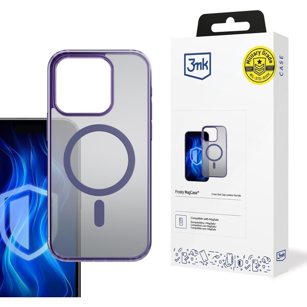 3mk Frosty MagCase kryt Apple iPhone 16E fialová