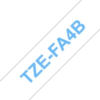Brother TZe-FA4 zažehľovacia páska modrá na bielom 18 mm - Pásky pre štítkovače