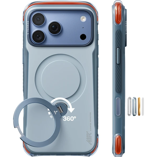 Torras Ostand Q3 Air Pro, polárna bridlicovo modrá - iPhone 2026 Pro Max - Puzdra - Obrázok 107a5fa4fc8d4217ab428e4841ac5e28