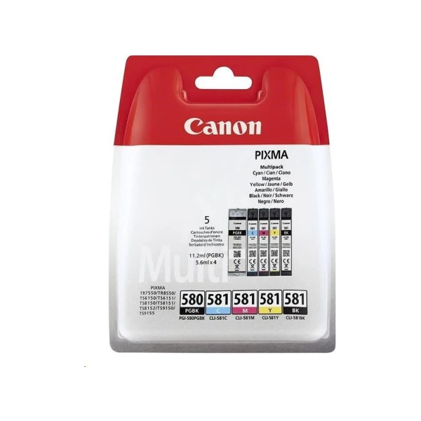 Canon PGI-580/CLI-581 PGBK/C/M/Y/BK MULTI - Ostatné - Hlavný obrázok